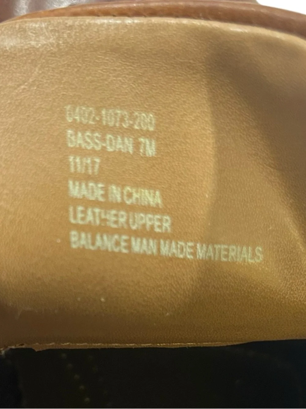 Bass Men's Brown Leather 